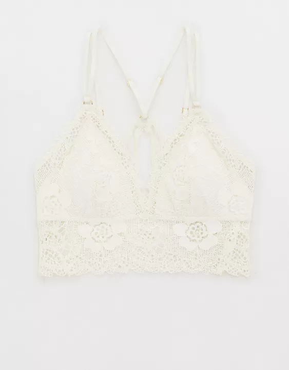 Aerie In The Wild Lace Padded Triangle Bralette