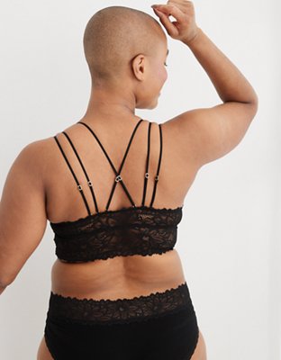 Aerie Sunkissed Lace Padded Plunge Bralette