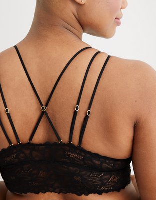 Aerie Sunkissed Lace Padded Plunge Bralette