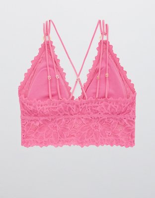 Aerie Sunkissed Lace Padded Plunge Bralette