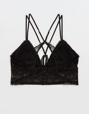 Aerie Joy Lace Padded Longline Bralette