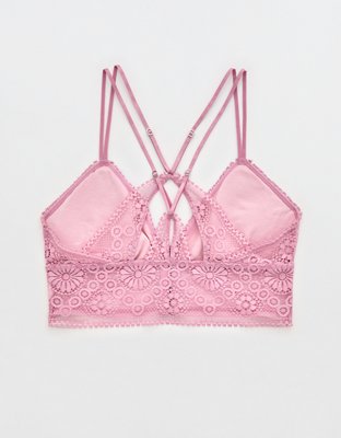 Aerie Joy Lace Padded Longline Bralette