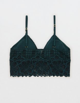 Aerie Snow Angel Lace Padded Bralette
