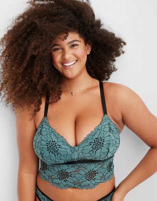 Aerie Lace Padded Longline Bralette