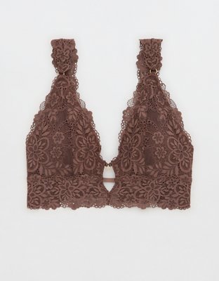 Aerie Lace Padded Plunge Bralette
