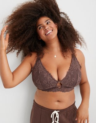 Aerie Lace Padded Plunge Bralette