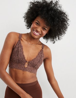 Aerie Lace Padded Plunge Bralette