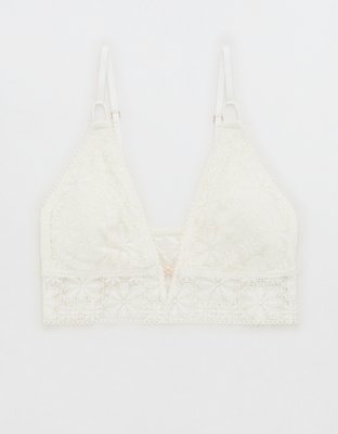 Aerie Lace Padded Longline Bralette