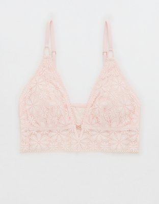 Aerie Lace Padded Longline Bralette