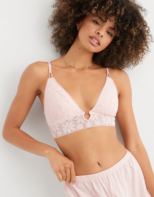 Aerie Lace Padded Longline Bralette