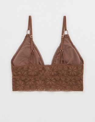 Aerie Lace Padded Longline Bralette