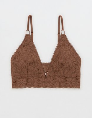 Aerie Lace Padded Longline Bralette