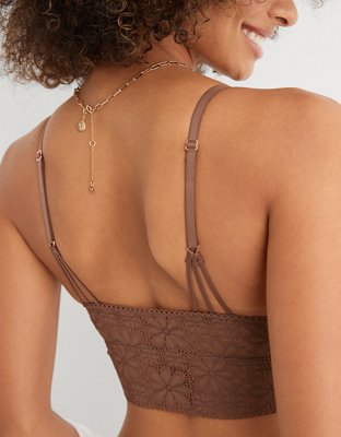 Aerie Lace Padded Longline Bralette