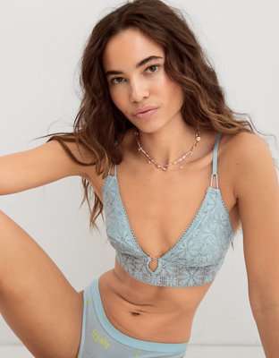 Aerie Lace Padded Longline Bralette