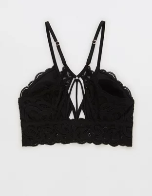 Show Off Rooftop Garden Lace Padded Plunge Bralette