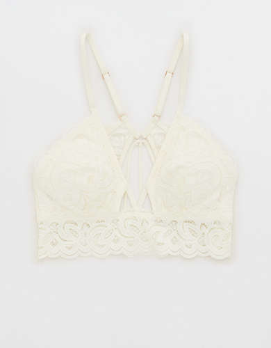 Aerie women's extra large lace halter bralette bra Size XL - $12
