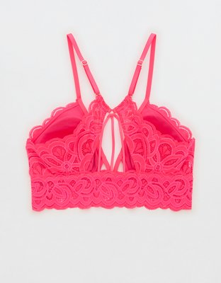 Show Off Bralette con Encaje Rooftop Garden, Escote Profundo y Relleno