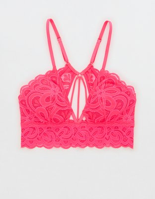 Show Off Bralette con Encaje Rooftop Garden, Escote Profundo y Relleno