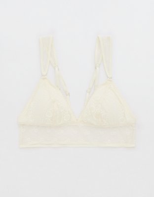 aerie Far Out Lace Strappy Padded Plunge Bralette - ShopStyle Teen