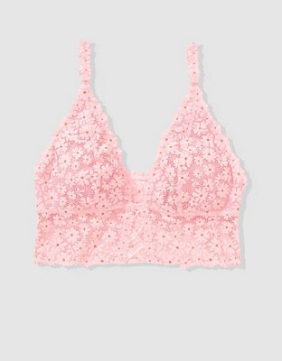 Show Off Daisy Lace Padded Plunge Bralette