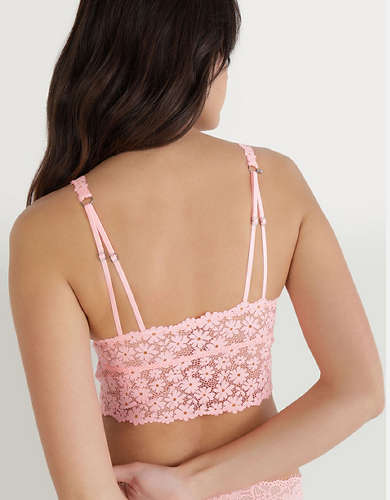 Show Off Daisy Lace Padded Plunge Bralette