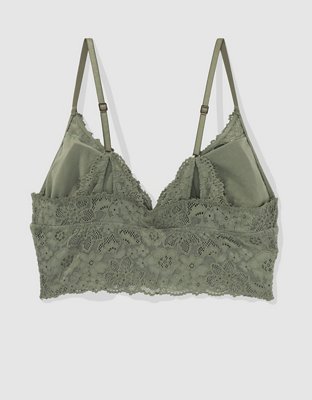 Show Off Bralette Triangular con Relleno, Pushup y Encaje Eyelash