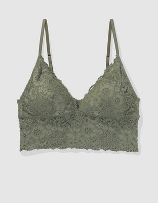 Show Off Bralette Triangular con Relleno, Pushup y Encaje Eyelash