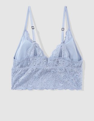 Show Off Eyelash Lace Padded Push Up Triangle Bralette