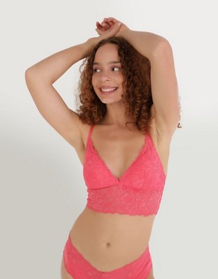 Show Off Bralette Triangular con Relleno, Pushup y Encaje Eyelash