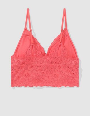 Show Off Eyelash Lace Padded Push Up Triangle Bralette