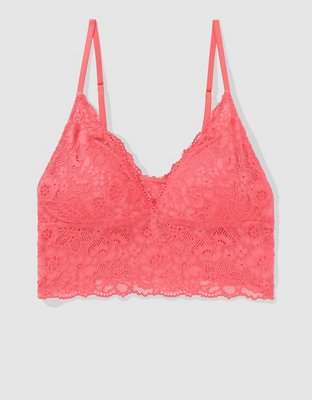 Show Off Bralette Triangular con Relleno, Pushup y Encaje Eyelash