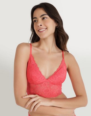 Show Off Daisy Lace Padded Plunge Bralette