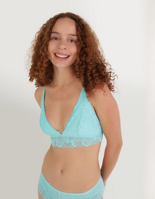 Show Off Bralette con Escote Profundo, Relleno y Encaje Tropicool