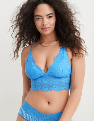 Aerie Seamless Ring Longline Bralette Blue Size XL - $14 (65% Off Retail) -  From Mariah