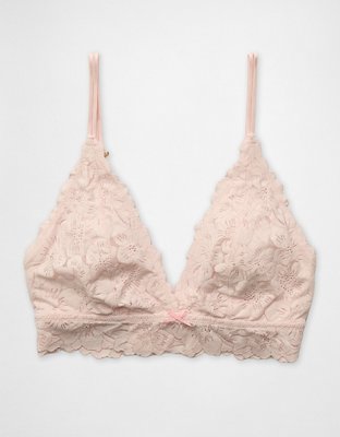 Show Off Rosey Lace Padded Plunge Bralette