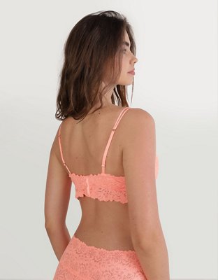 Show Off Rosey Lace Padded Plunge Bralette