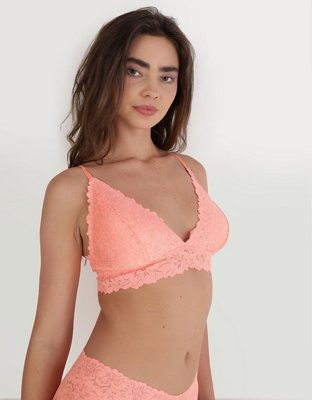 Show Off Rosey Lace Padded Plunge Bralette