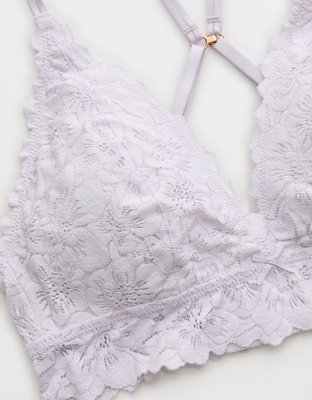 Show Off Rosey Lace Padded Plunge Bralette