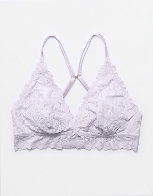 Show Off Rosey Lace Padded Plunge Bralette