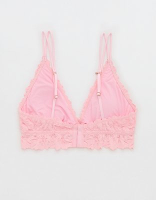 Show Off Rosey Lace Padded Plunge Bralette