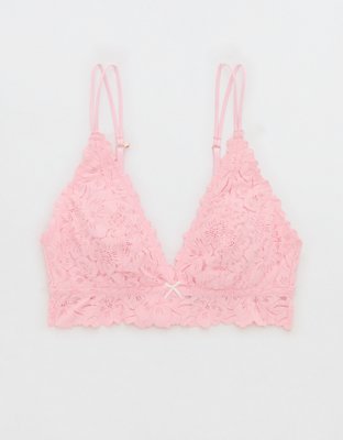 Show Off Rosey Lace Padded Plunge Bralette