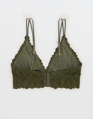 Show Off Rosey Lace Padded Plunge Bralette