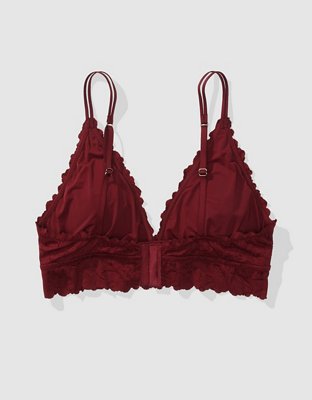 Show Off Rosey Lace Padded Plunge Bralette