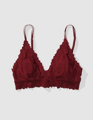 Show Off Rosey Lace Padded Plunge Bralette