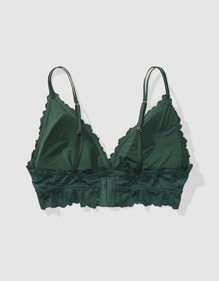 Show Off Rosey Lace Padded Plunge Bralette