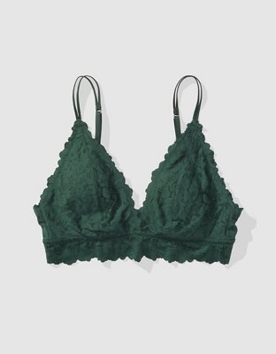 Show Off Rosey Lace Padded Plunge Bralette