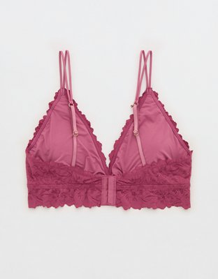 Show Off Rosey Lace Padded Plunge Bralette
