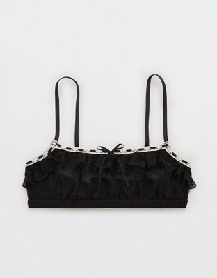 Show Off Bralette Vintage con Bordado Femenino