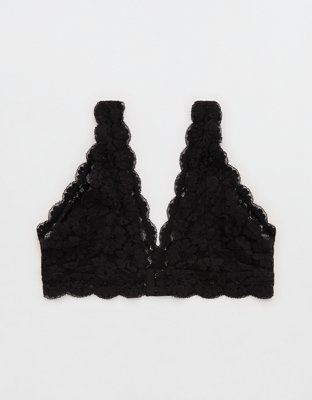Show Off Chenille Lace Padded Plunge Bralette
