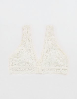 Show Off Chenille Lace Padded Plunge Bralette